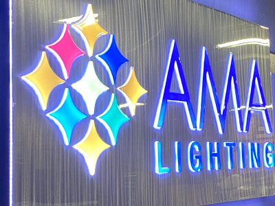 Details about   Custom 6'' acrylic led full-lit lighted logos illuminated business signs banners 